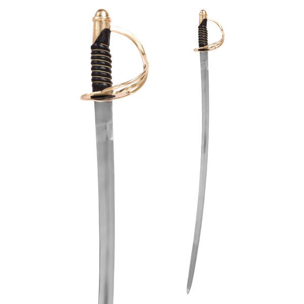 US cavalry saber, model 1860, replica with black handle