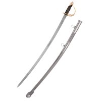 US cavalry saber, model 1860, replica with black handle