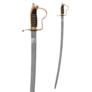 Prussian officer saber with steel scabbard