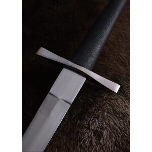 Medieval one-handed sword with disc pommel, steel