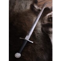 Medieval one-handed sword with disc pommel, steel