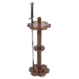 Round sword stand for 12 swords, wood