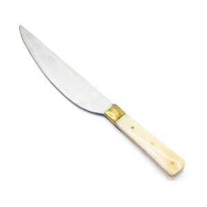 Medieval knife with 14.5cm blade made of stainless steel 1100 - 1500 bone handle