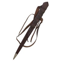 Schwertscheide mit Ledergürtel, ca. 76 cm