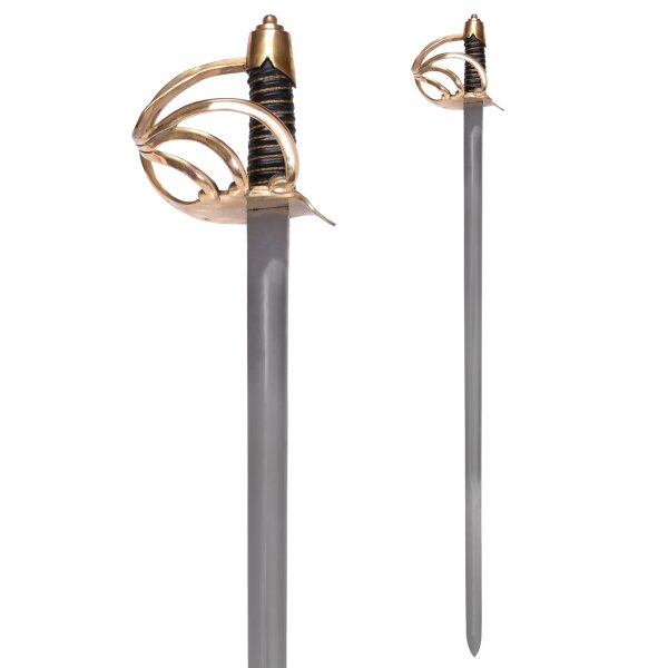 Heavy Cavalry Sword with Steel Scabbard