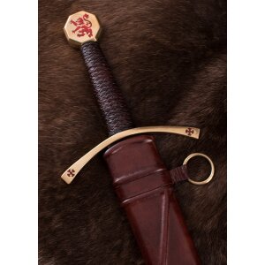 Bruce sword, medieval one handed sword with scabbard