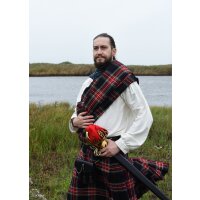 Scottish broadsword with brass hilt and scabbard