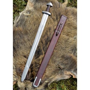 Viking Sword Torshov w. Scabbard, 9-10th c., practical blunt, SK-B
