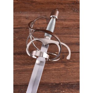 Swept Hilt Rapier with Broad Blade, Wire-wrapped Grip