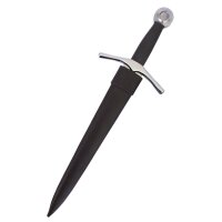 Medieval dagger with leather sheath