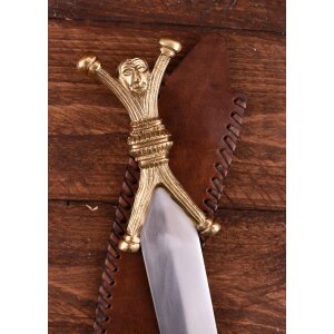 Celtic Dagger with anthropomorphic handle and pommel 