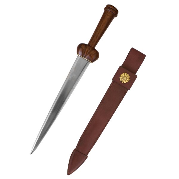 Bollock Dagger with Leather Sheath