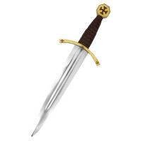 Templar Dagger with Leather Scabbard