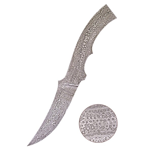 Damascus Steel Knife Blank 