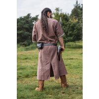 Viking short sleeve tunic with border "Richard" Brown