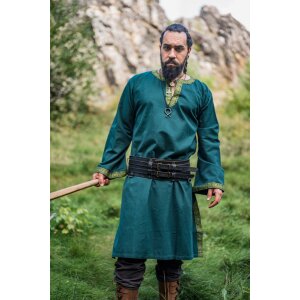 Tunic with border &quot;Halvor&quot; Green