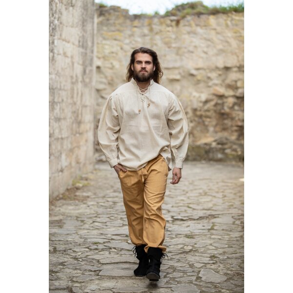 Laced Shirt cotton/linen natural