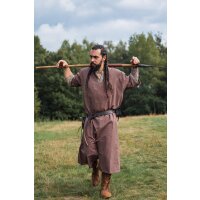 Viking short sleeve tunic with border "Richard" Brown M