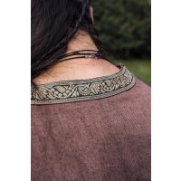 Viking short sleeve tunic with border "Richard" Brown XL