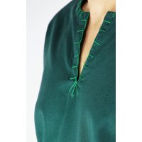 Viking Tunic with embroidery green XXXL
