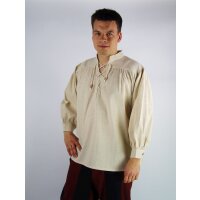 Laced Shirt cotton/linen natural L