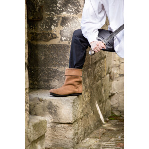 Gauntlet Boots Suede leather "Sigurd" Brown 38