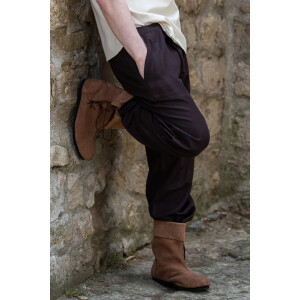 Gauntlet Boots Suede leather "Sigurd" Brown 38
