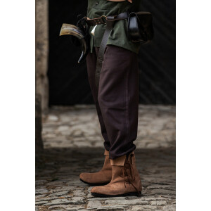 Gauntlet Boots Suede leather "Sigurd" Brown 41