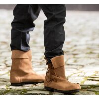 Gauntlet Boots Suede leather "Sigurd" Brown 42