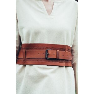 Viking Belt "Ingrid" light brown 90cm