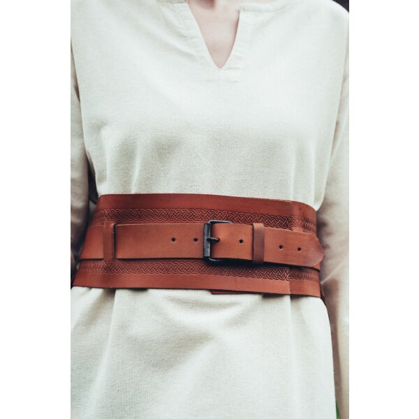 Viking Belt "Ingrid" light brown 120cm