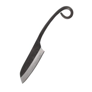 Messer Sheepfoot Klinge 15 cm und Scheide mit Band