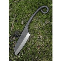 Knife Sheepfoot blade 15 cm and scabbard with ribbon