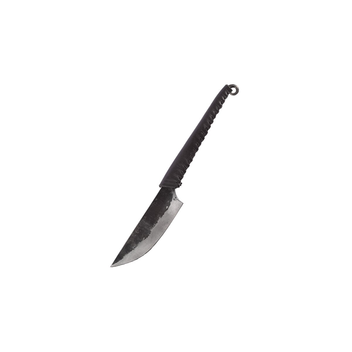 Couteau avec manche en cuir enroulé 21 cm