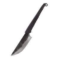 Knife with wrapped leather handle 21 cm
