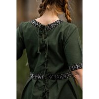 Kurzarmkleid mit Bordüre Grün "Ennlin"