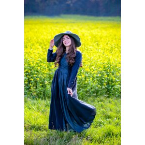 Medieval Dress or Witch Dress "Medusa" - Black/Blue