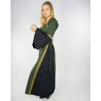 Medieval Dress with Border "Sophie" - Green/Black XS