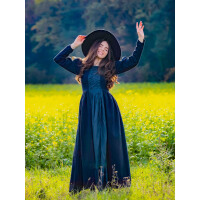 Medieval Dress or Witch Dress "Medusa" - Black/Blue M