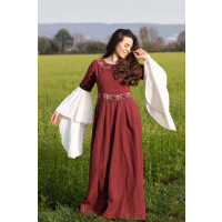 Noble Dress with Border "Yala" Red M