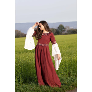 Noble Dress with Border "Yala" Red XXXL