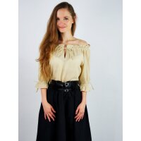 Medieval and Larp Blouse, Hemp-colored