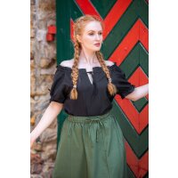 Medieval Summer Blouse "Otilia" Black