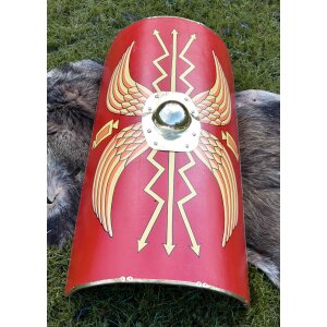 Roman legionaries scutum, Roman shield with steel umbo