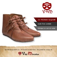 Medieval shoes dark brown with rubber sole, London