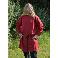 Medieval long sleeve tunic, red