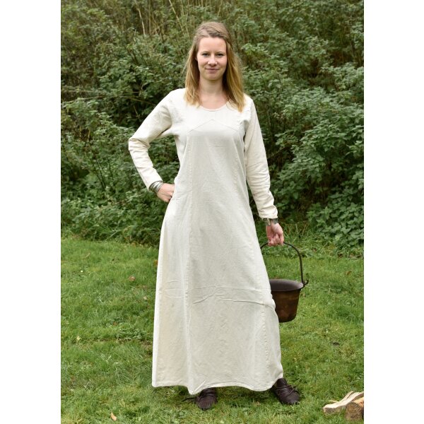 Mittelalter Kleid Rebecca, natur, Gr. XXXL