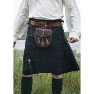 Tartan, 8 Yard Kilt with Black Watch Tartan