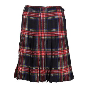 8 Yard Kilt, Schottenrock, Black Stewart Tartan, Taille 36 in. (S)