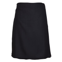 8 Yard Kilt, Schottenrock, schwarz (uni) , Taille 40 in. (L)